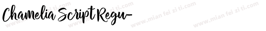 Chamelia Script Regu字体转换